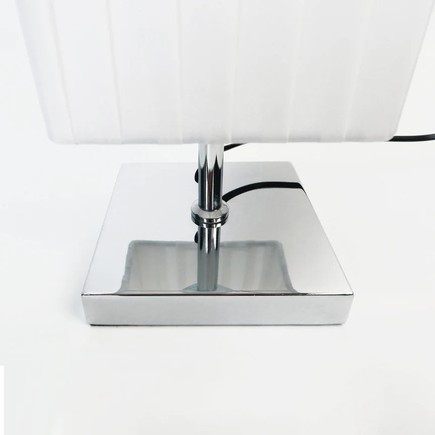 Shadea Floor Lamp Chrome & White - LL-27-0282