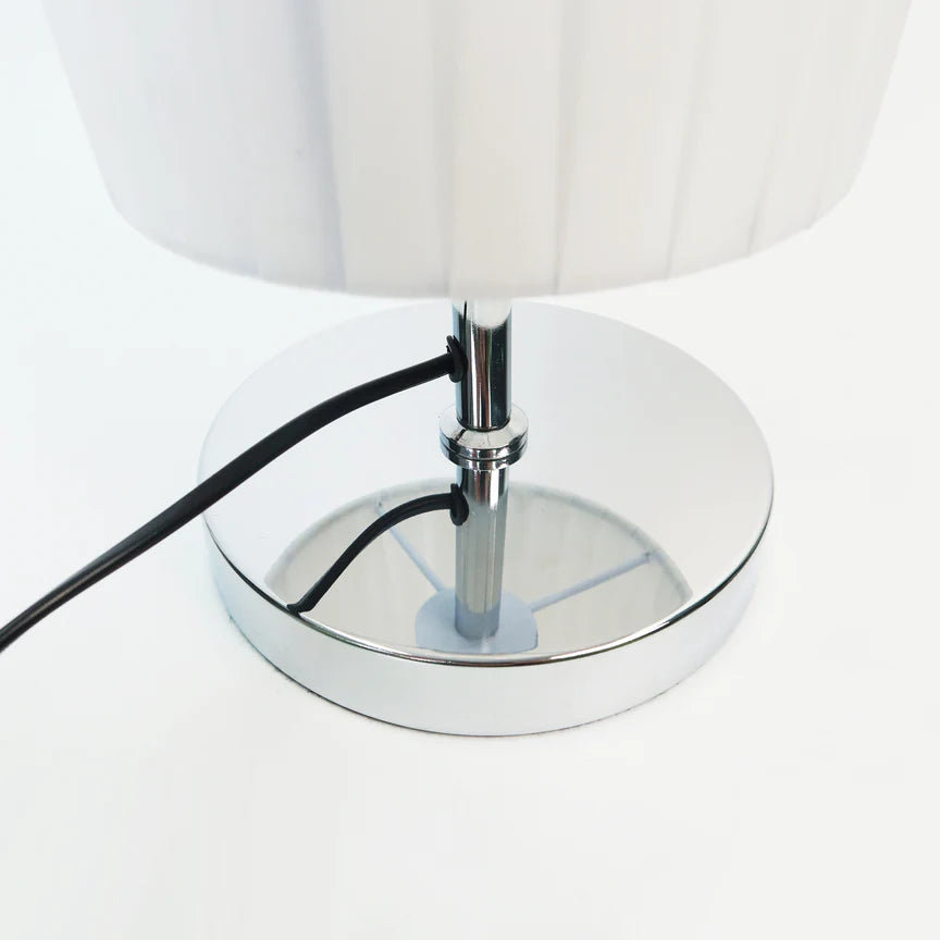 Eclara Floor Lamp Chrome & White - LL-27-0283