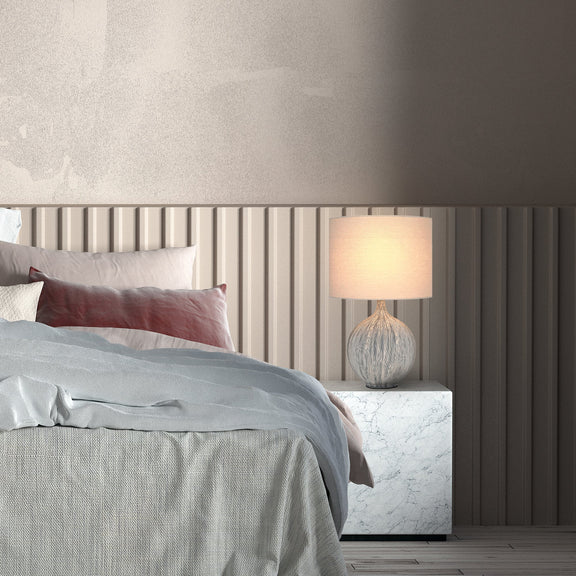 Zaya Table Lamp Blue & Linen - LL-27-0298