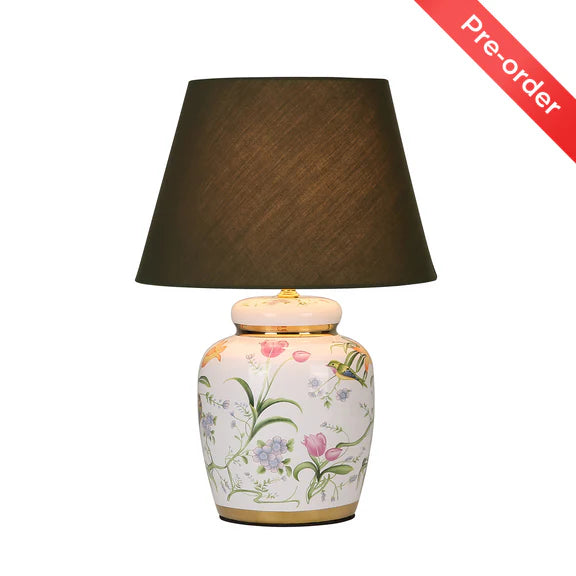 Circe Table Lamp White & Green - LL-27-0302