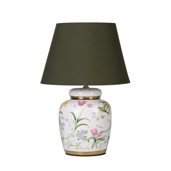 Circe Table Lamp White & Green - LL-27-0302
