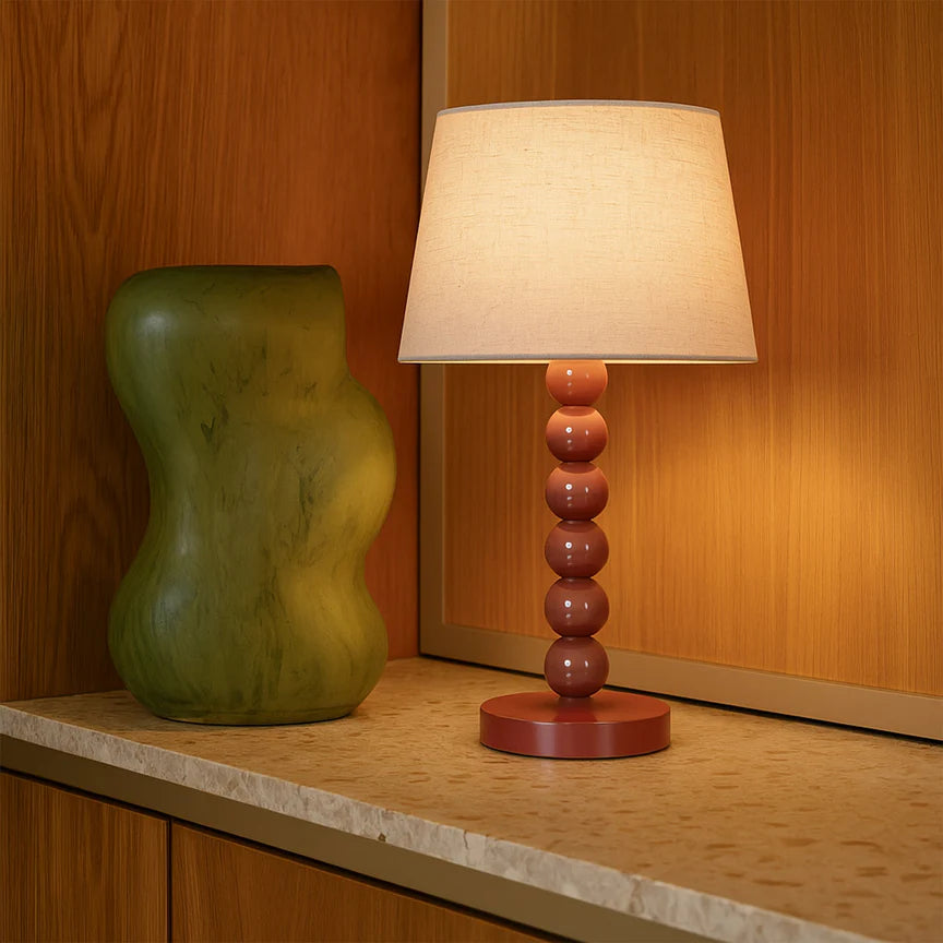 Pearl Orb Table Lamp Rust - LL-27-0317R