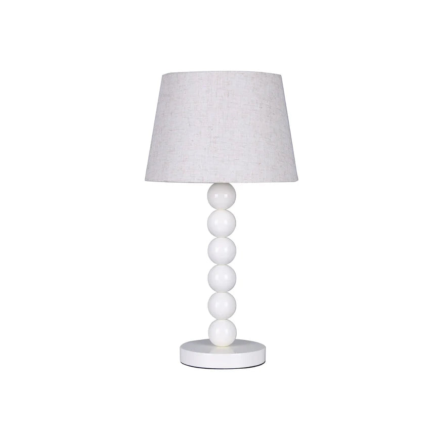 Pearl Orb Table Lamp Whisper White - LL-27-0317W
