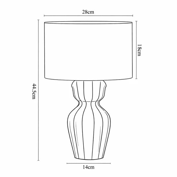 Elina Table Lamp White - LL-27-0320