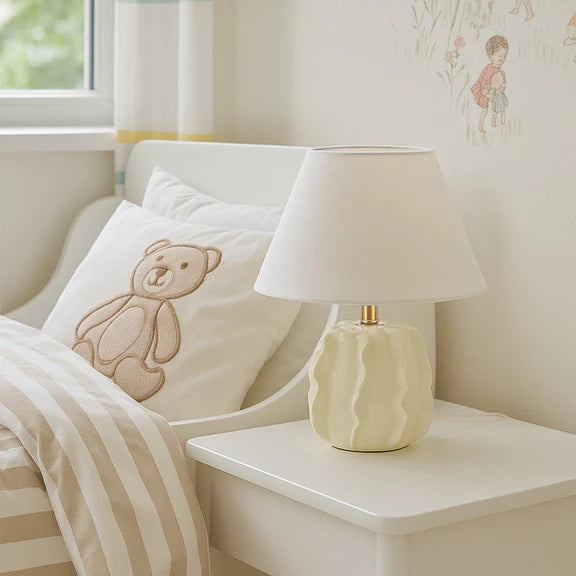 Lila Table Lamp Butter Cream & Linen - LL-27-0326