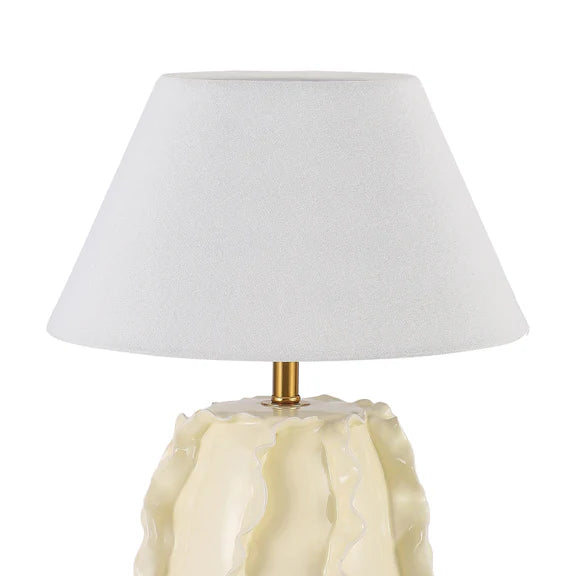 Lila Table Lamp Butter Cream & Linen - LL-27-0326