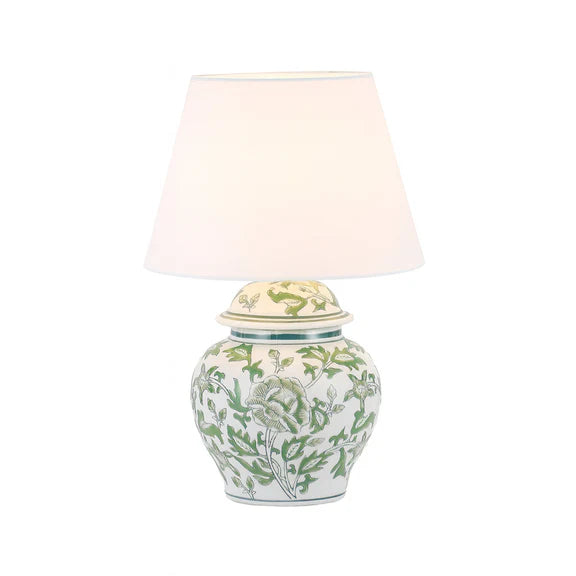 Tove Celadon Table Lamp Green & White - LL-27-0327