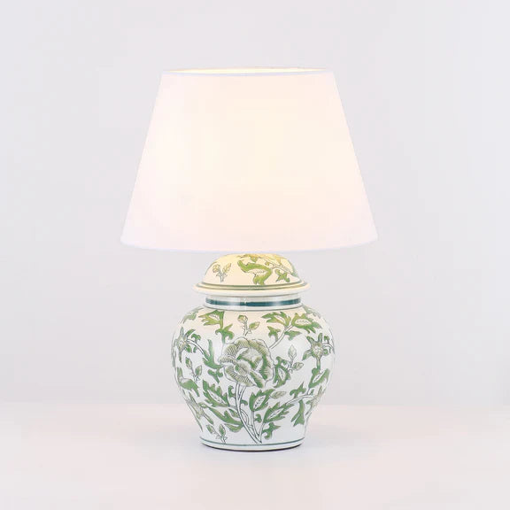 Tove Celadon Table Lamp Green & White - LL-27-0327