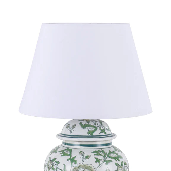 Tove Celadon Table Lamp Green & White - LL-27-0327