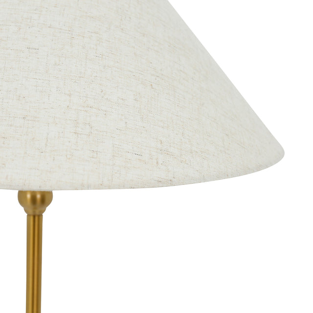 Violet Floor Lamp Brass & Linen - LL-27-0328