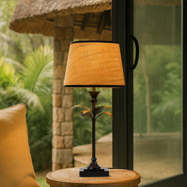 Paloma Palm Table Lamp Natural - LL-27-0332N