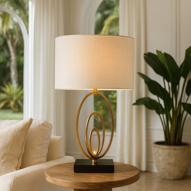 Elora Table Lamp Gold & Matt Black - LL-27-0334