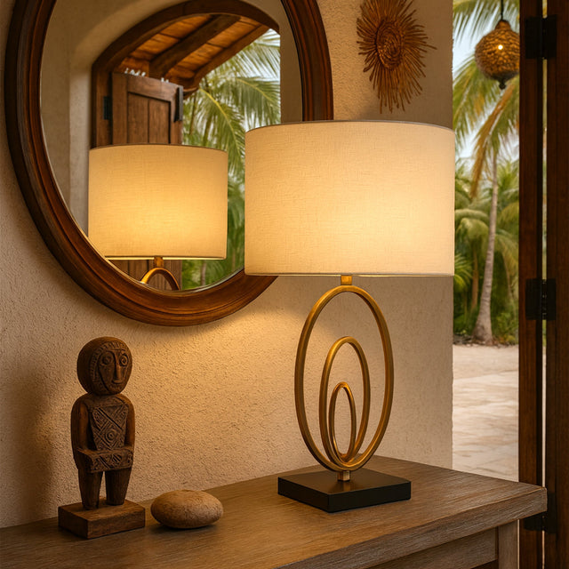 Elora Table Lamp Gold & Matt Black - LL-27-0334