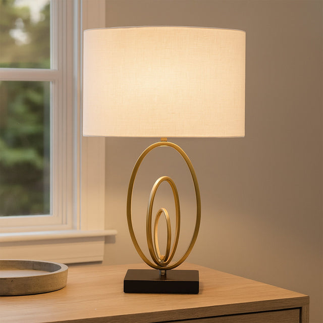 Elora Table Lamp Gold & Matt Black - LL-27-0334