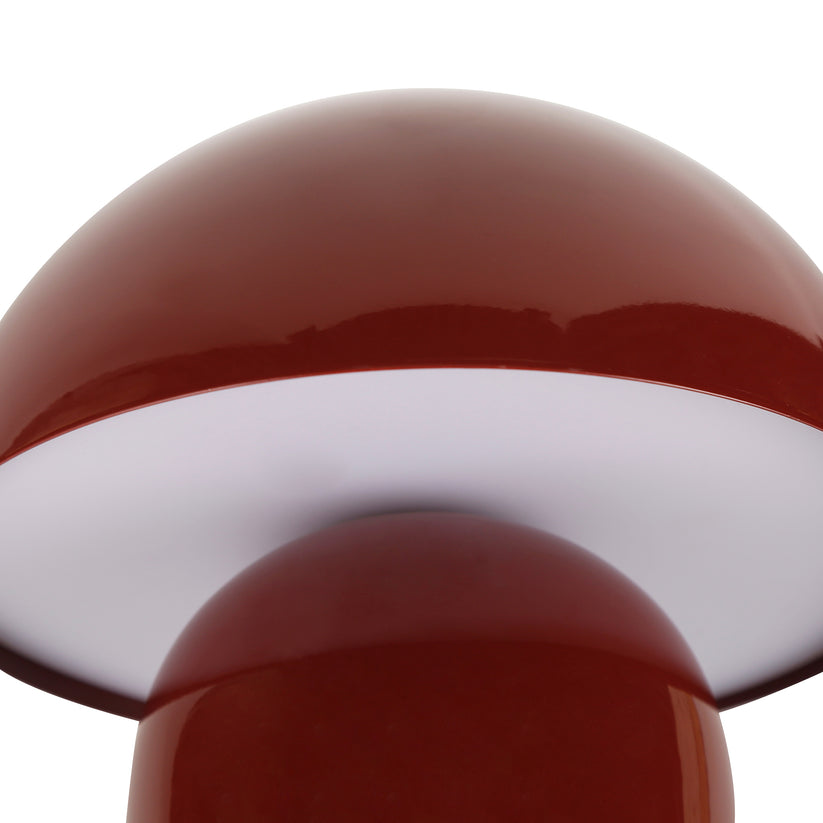 Mushroom LED Touch Table Lamp 2W 3CCT Brick Red - LL-LED-29BR