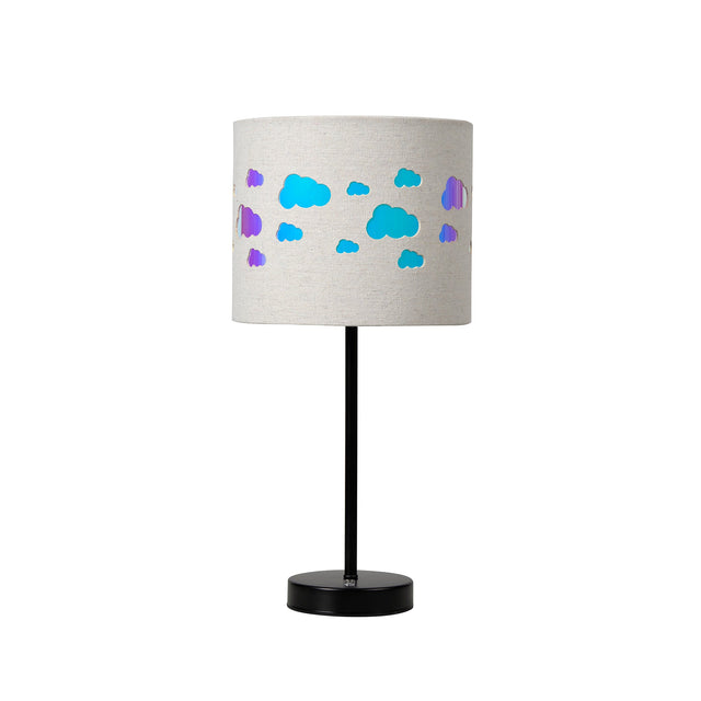 Kiki Rechargeable Cloud Pattern LED Table Lamp 3W Black & Linen - LL-LED-30C