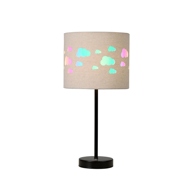 Kiki Rechargeable Cloud Pattern LED Table Lamp 3W Black & Linen - LL-LED-30C