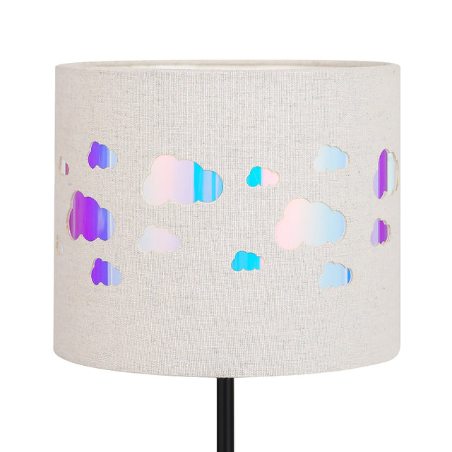 Kiki Rechargeable Cloud Pattern LED Table Lamp 3W Black & Linen - LL-LED-30C