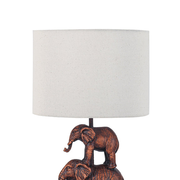 Mother and Calf Elephant LED Table Lamp 2.5W 3000K Natural & Brushed Bronze - LL-LED-31