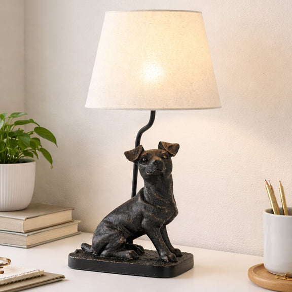 Jack Russell LED Table Lamp 2.5W 3000K Natural & Brushed Black Copper - LL-LED-34