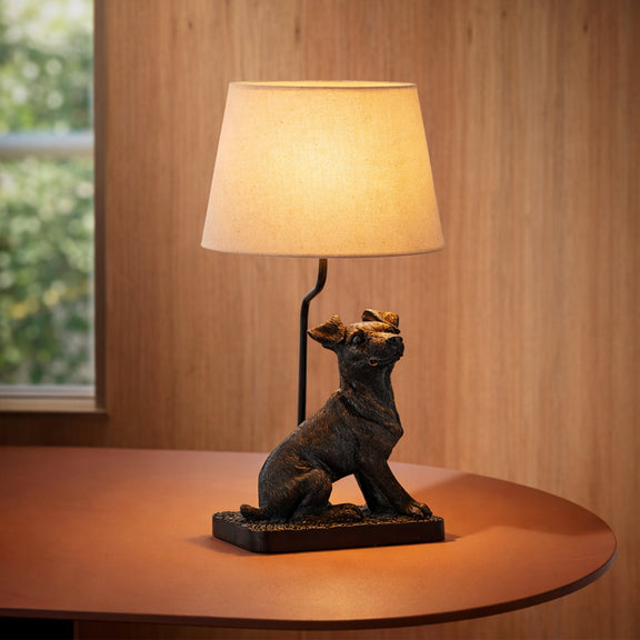 Jack Russell LED Table Lamp 2.5W 3000K Natural & Brushed Black Copper - LL-LED-34
