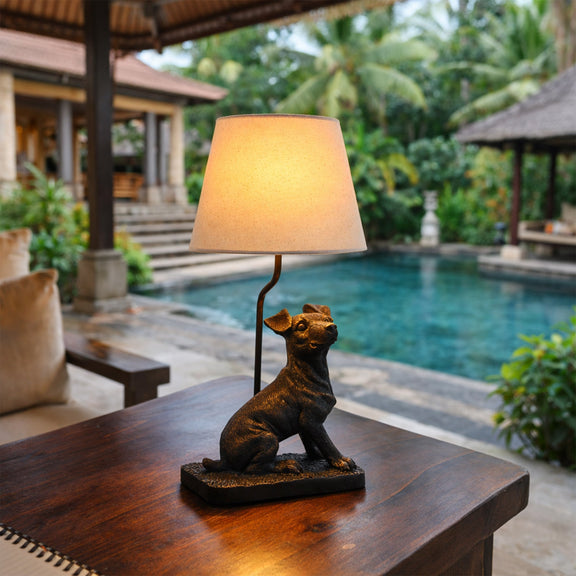 Jack Russell LED Table Lamp 2.5W 3000K Natural & Brushed Black Copper - LL-LED-34