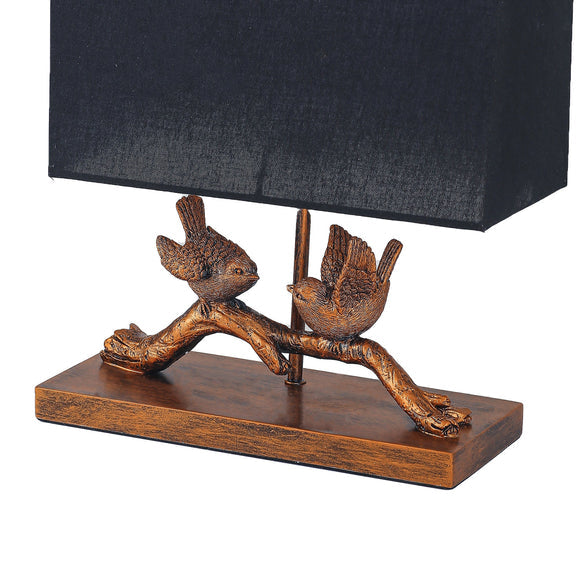 Birds on Branch LED Table Lamp 2.5W 3000K Brushed Gold & Black - LL-LED-37