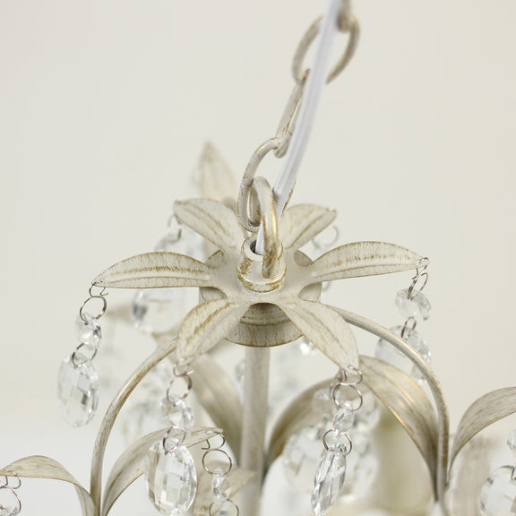 Stella 3 Lights Chandelier Ivory & Brushed Gold - LL002CH016S