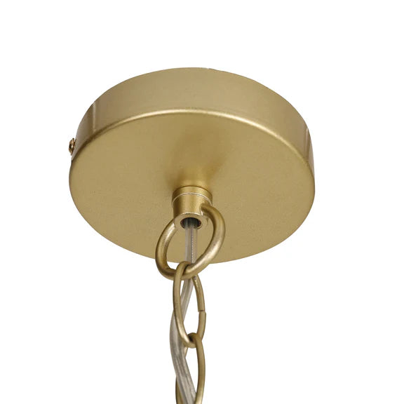 Greer 4 Light Chandelier Gold & Frosted Glass - LL002CH117