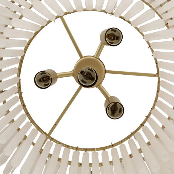 Greer 4 Light Chandelier Gold & Frosted Glass - LL002CH117