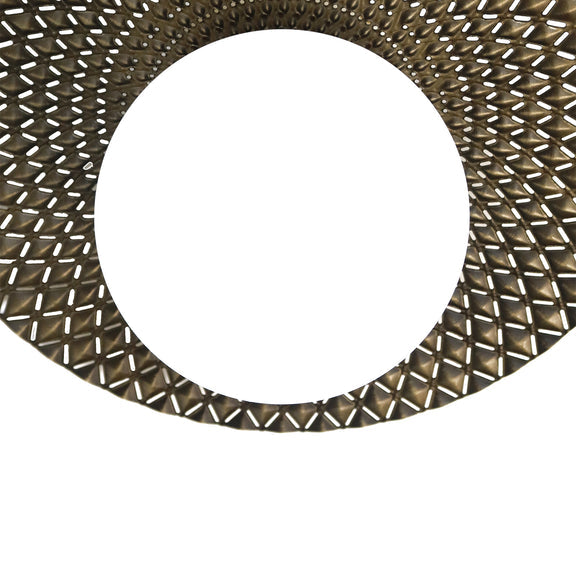 Orbis Flush Mount Light Brushed Gold with Black & Opal - LL002CL128G