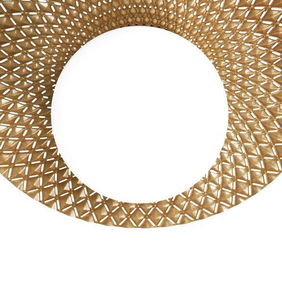 Orbis Flush Mount Light Brushed Yellow with Black & Opal - LL002CL128Y