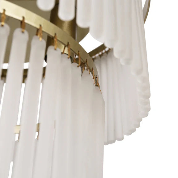 Greer Flush Mount Light Gold & Frosted Glass - LL002CL129