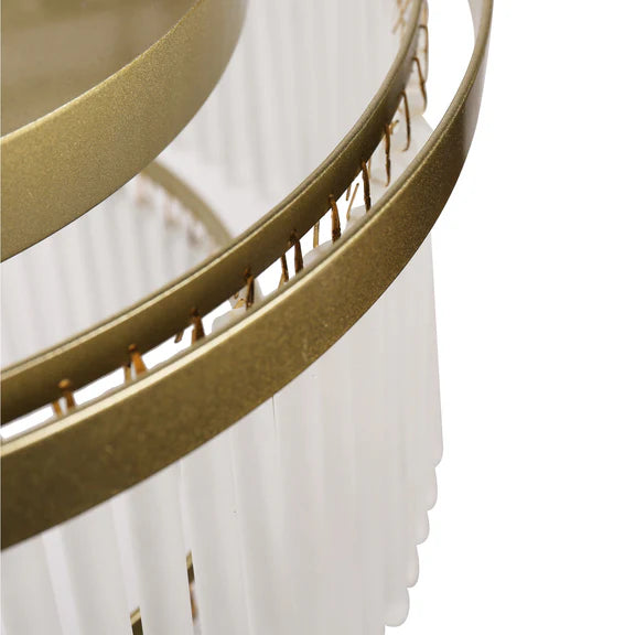 Greer Flush Mount Light Gold & Frosted Glass - LL002CL129