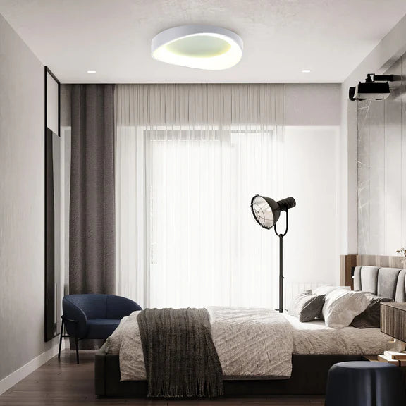Hayley Small LED Flush Mount Light 24W Tri Colour White - LL002CL131SW