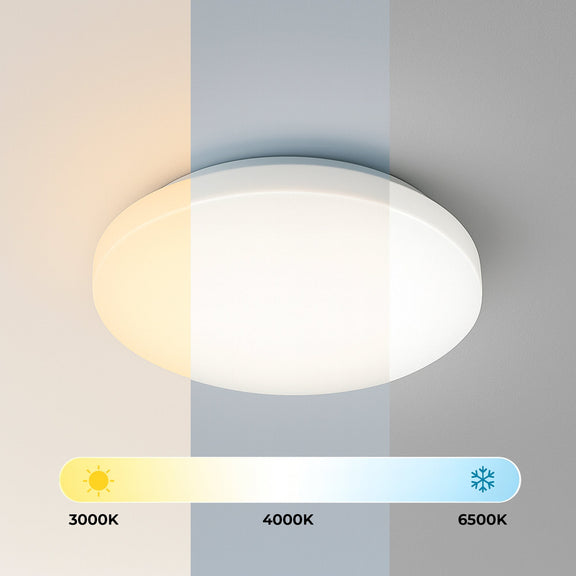 Elaine Large LED Flush Mount Light 24W Tri Colour White - LL002CL134L