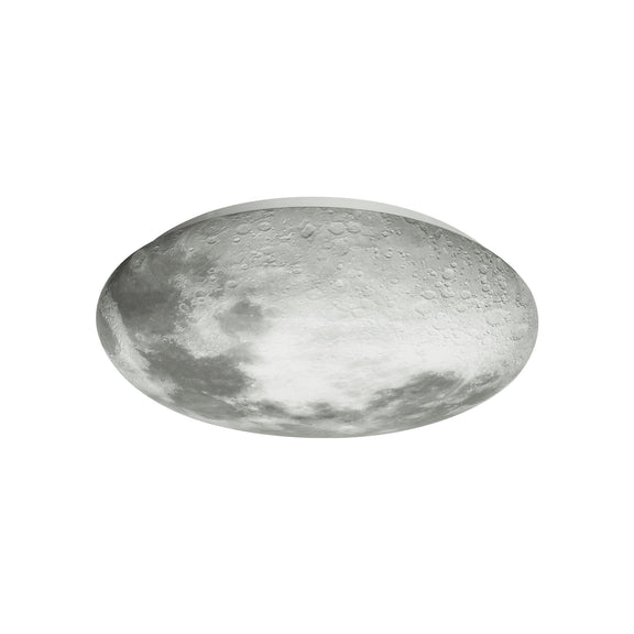 Luna Moon Large LED Flush Mount Light 36W Tri Colour White & Grey - LL002CL136L