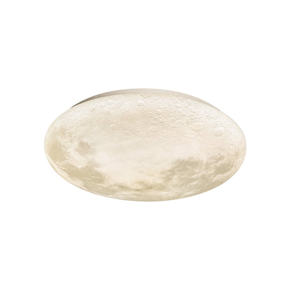Luna Moon Large LED Flush Mount Light 36W Tri Colour White & Grey - LL002CL136L