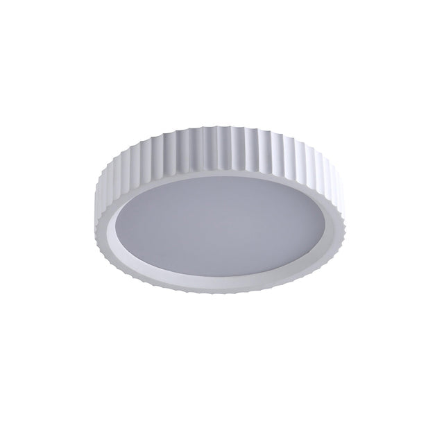Mallory Plaster LED Large Ceiling Light 30W 3CCT White - LL002CL141L