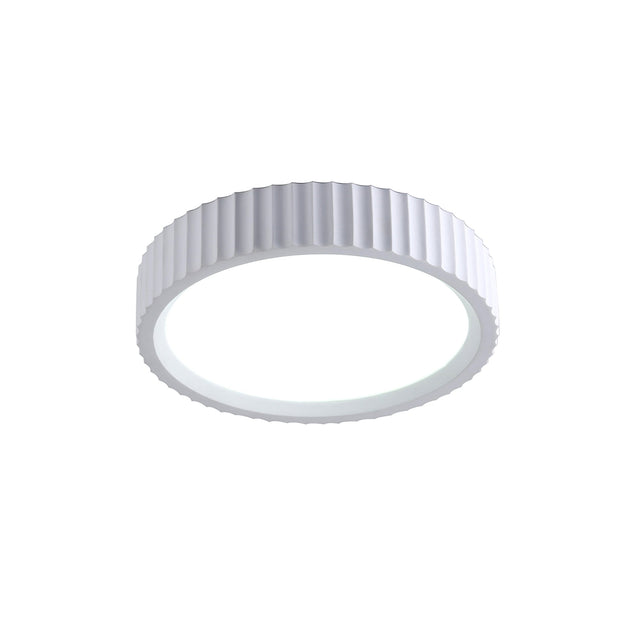 Mallory Plaster LED Large Ceiling Light 30W 3CCT White - LL002CL141L