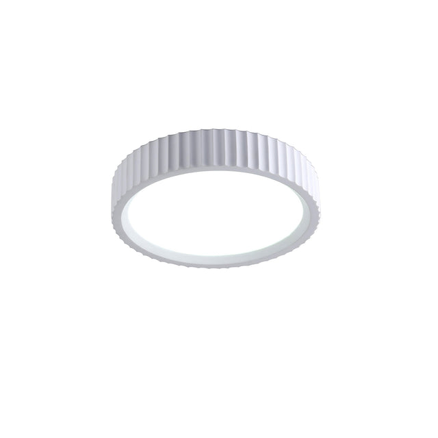Mallory Plaster LED Small Ceiling Light 20W 3CCT White - LL002CL141S