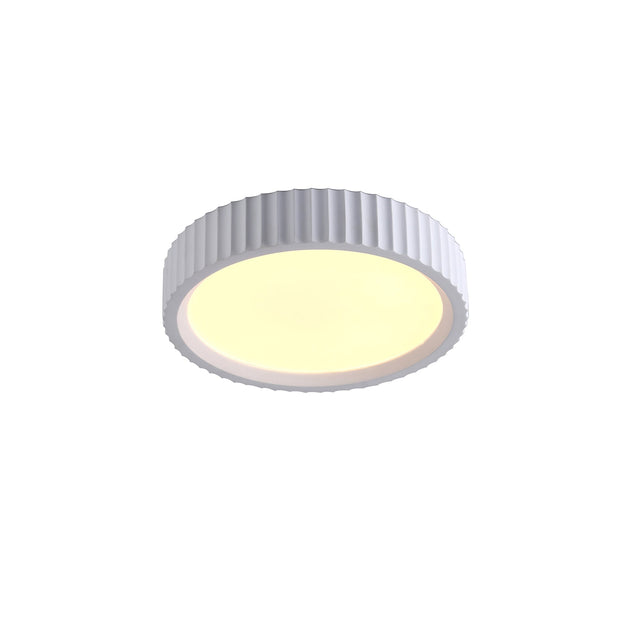 Mallory Plaster LED Small Ceiling Light 20W 3CCT White - LL002CL141S