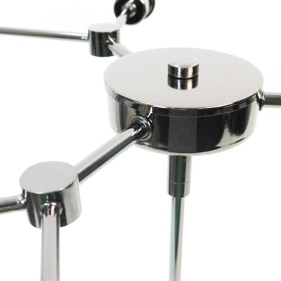 Grette 6 Lights Pendant Light Pearl Black & Opal - LL002PL078OG