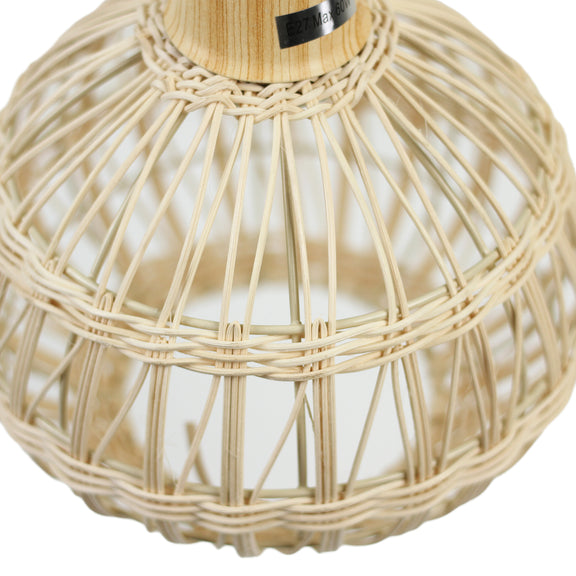Loom Rattan Pendant Light Cream & Natural - LL002PL134
