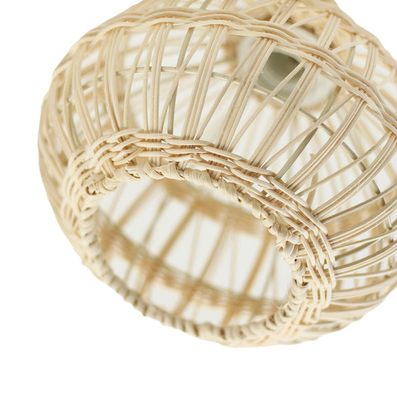 Loom Rattan Pendant Light Cream & Natural - LL002PL134
