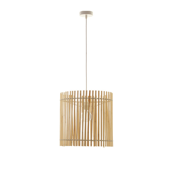 Bree Bamboo Pendant Light Cream & Natural - LL002PL135