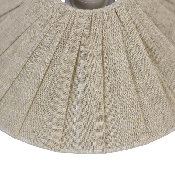 Pamela Small Pendant Light White & Linen - LL002PL136S
