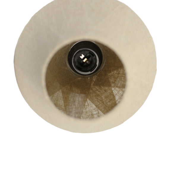 Vespera Diamond Pendant Light Black & Linen - LL002PL141