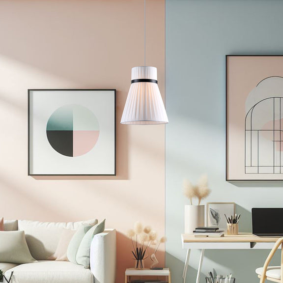 Bellina Small Bell Pendant Light White - LL002PL143S