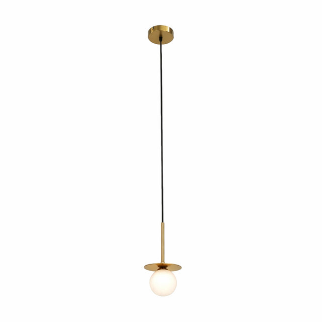 Ophelia Pendant Light Brass & Opal - LL002PL169